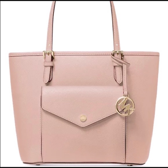 Michael Kors Jet Set Leather Pocket Tote - Picture 4 of 4